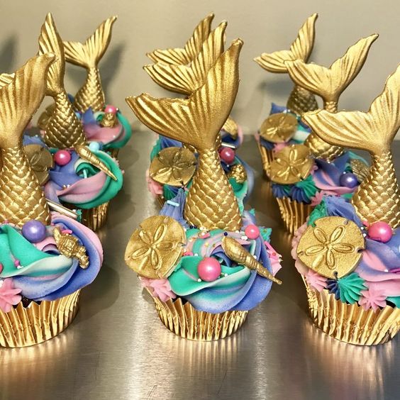 Festa Sereia: Cupcakes Temáticos