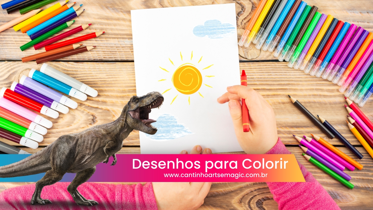Livrinho Colorir Dinossauro - Fazendo a Nossa Festa
