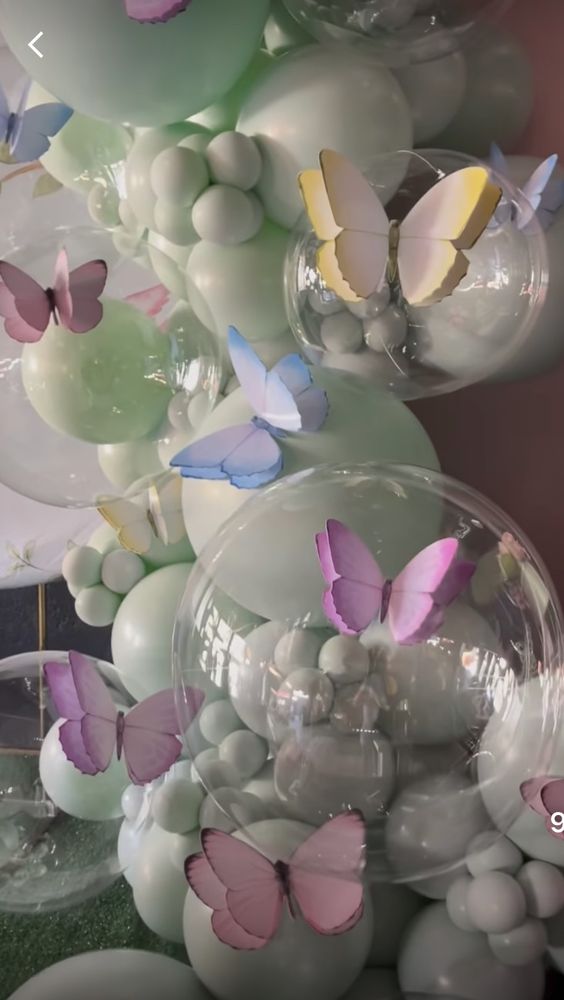 Decorações com Balões Jardim das Borboletas