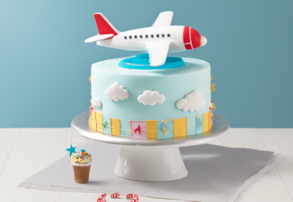 Bolo de Aniversário Tema Avião