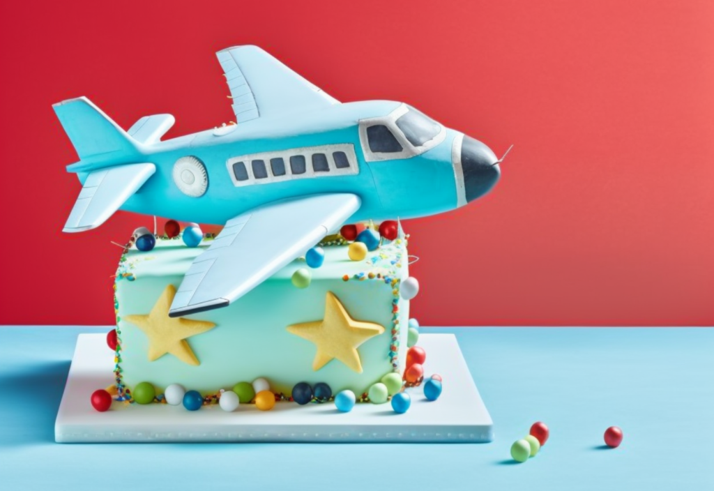 Bolo de Aniversário Tema Avião